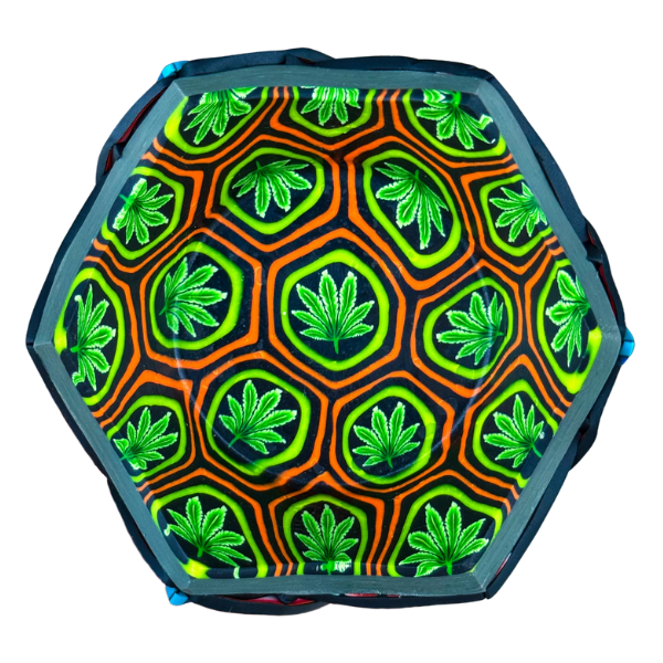 Cuia Áurea Hexagonal Grande